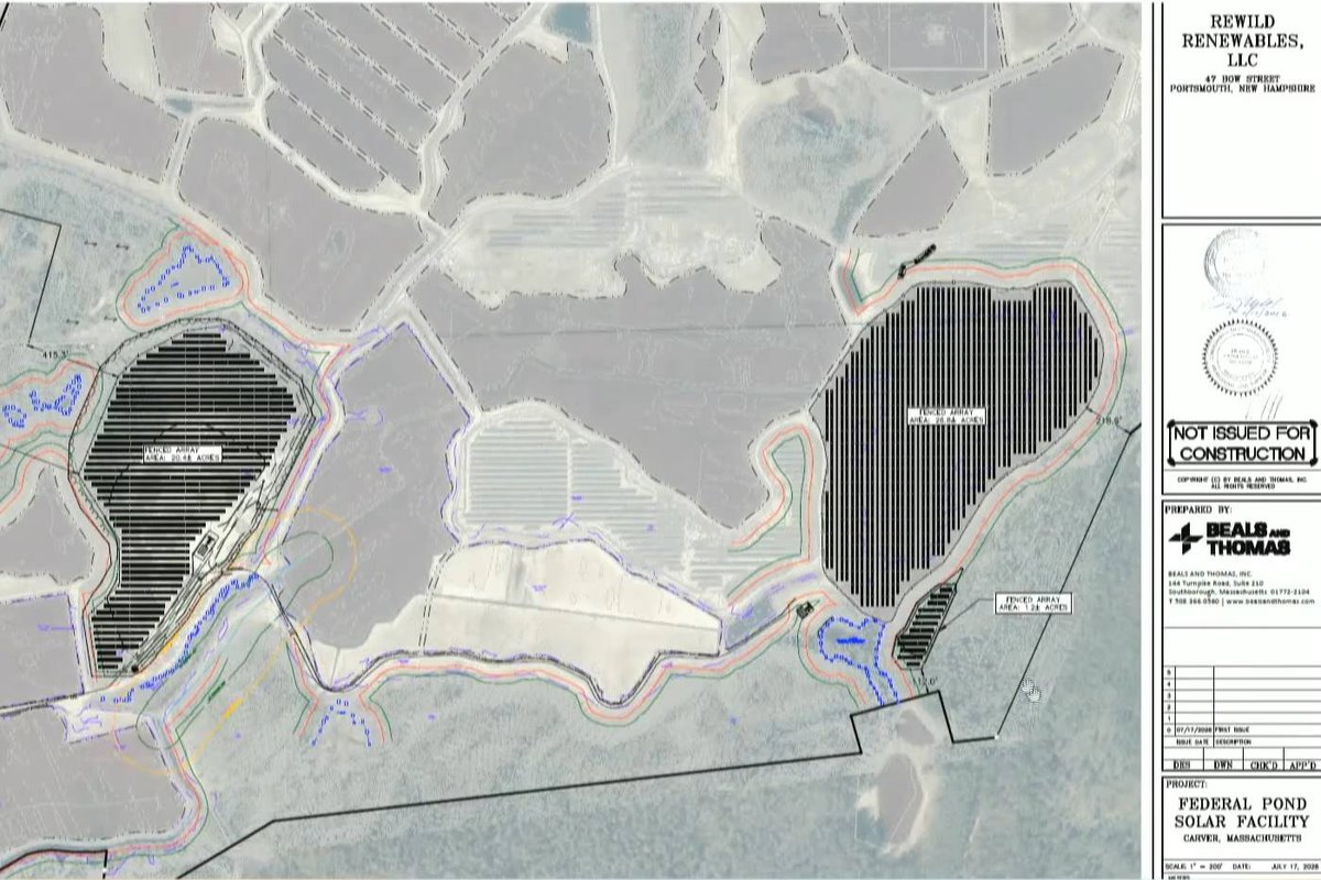 First the sand comes out, then the solar goes in. Carver’s Planning Board has had little to say about the first part.